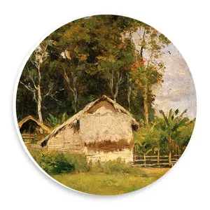  دیوارکوب طرح نقاشی خانه روستایی مدل wtb1091