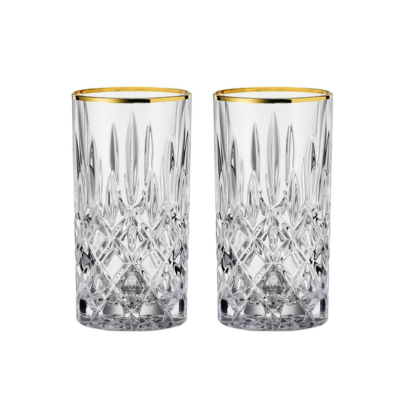 لیوان ناخمن مدل Noblesse long GOLD کد 2566 بسته 2 عددی