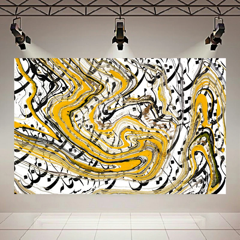 پوستر طرح مخمل کالیگرافی مدل اشعار کد PD1916