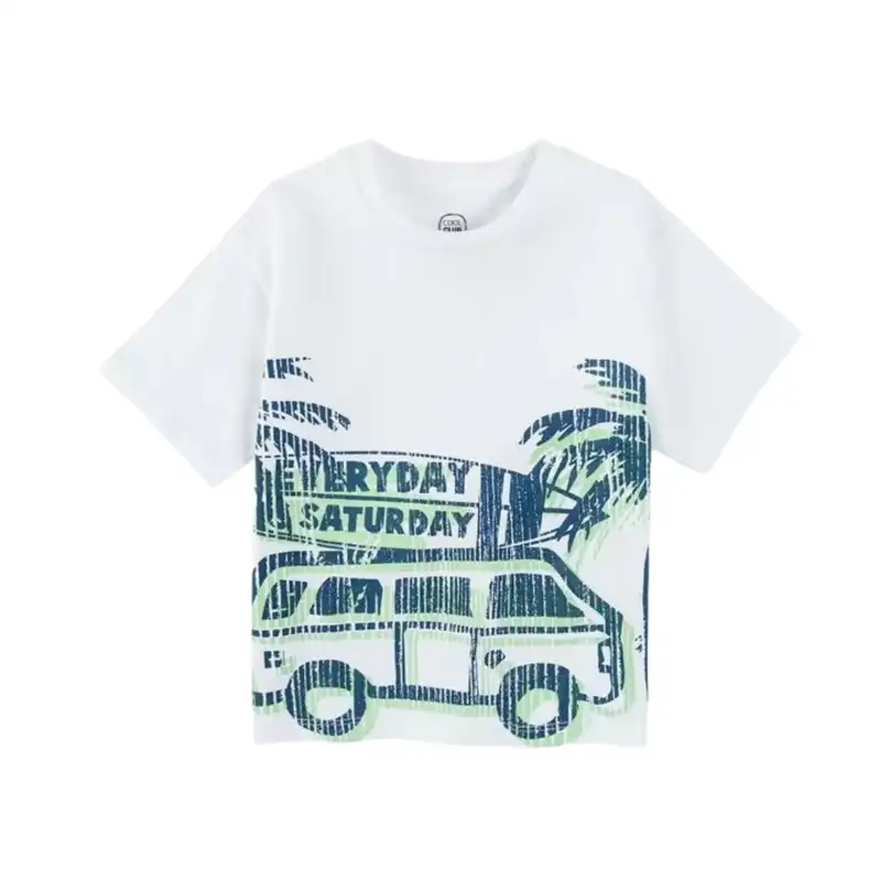 ست تی شرت آستین کوتاه و شلوارک پسرانه کول کلاب مدل ccb2412920