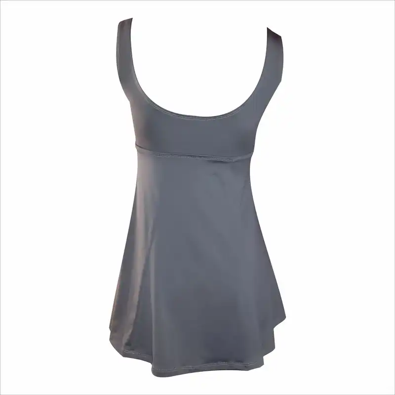 مایو زنانه مدل دامندار رنگ دودی