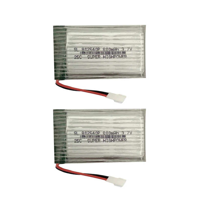 باتری لیتیومی های پاور مدل 802540 ظرفیت 800 میلی‌آمپرساعت بسته 2 عددی