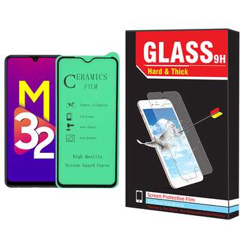 محافظ صفحه نمایش سرامیکی هارد اند تیک مدل CER-01 مناسب برای گوشی موبایل سامسونگ Galaxy M32 