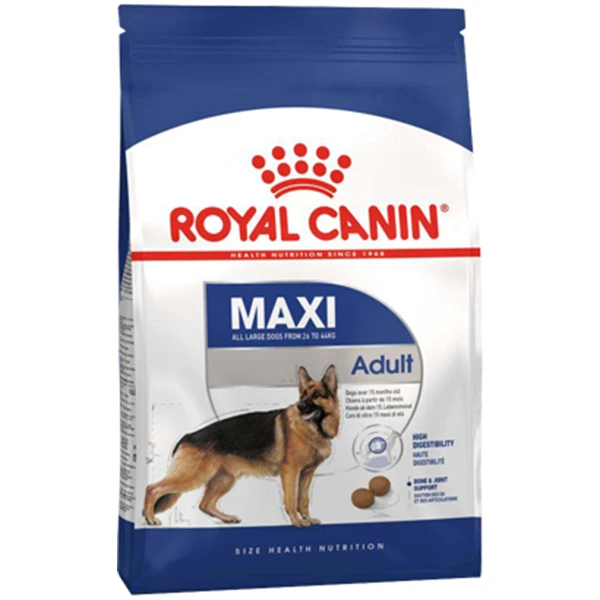 غذا خشک سگ رویال کنین مدل maxi adult وزن 15 کیلوگرم