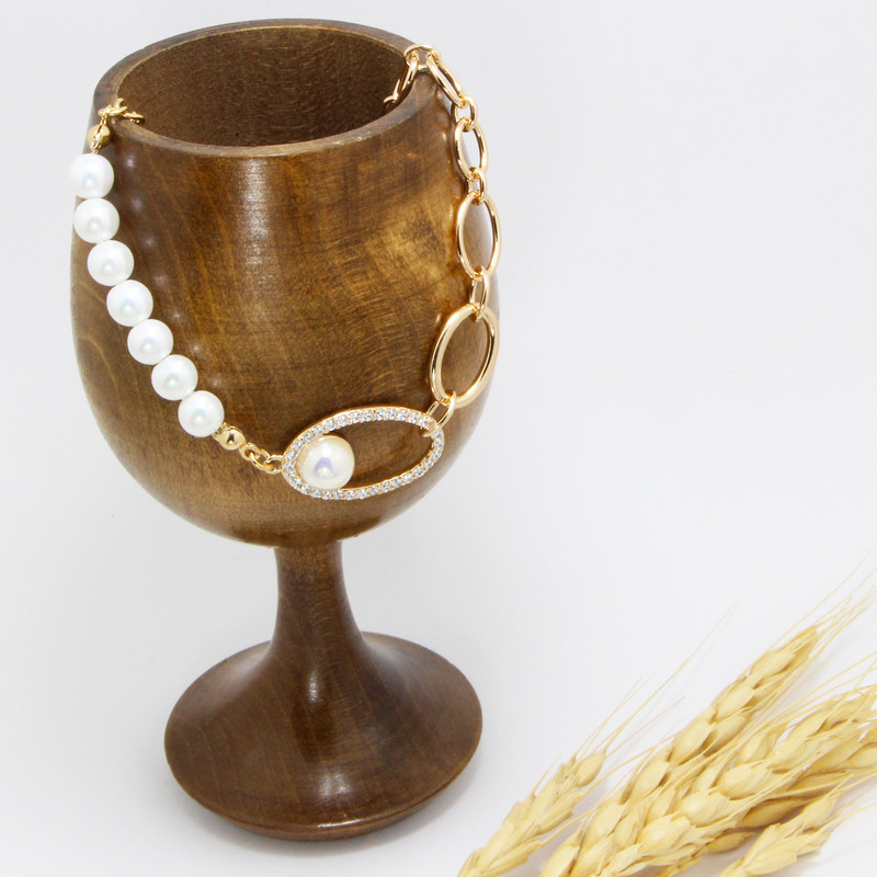 دستبند زنانه ژوپینگ مدل مروارید کد 140