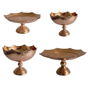 ست ظروف پذیرایی مسی مدل خورشیدی کد ZH315 