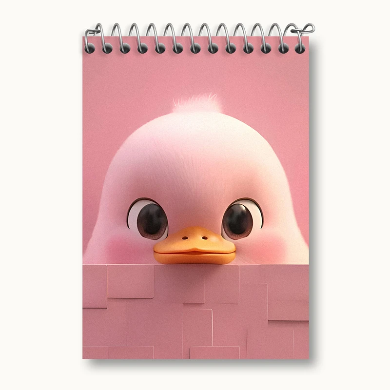 دفتر یادداشت 50 برگ خندالو طرح اردک کیوت کد N4744