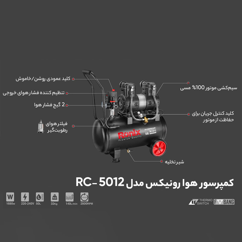 کمپرسور هوا رونیکس مدل RC-5012