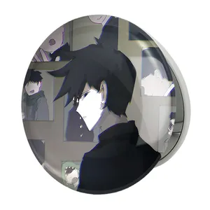 آینه جیبی خندالو طرح شییکو انیمه موب سایکو Mob Psycho 100 مدل تاشو کد 24469 