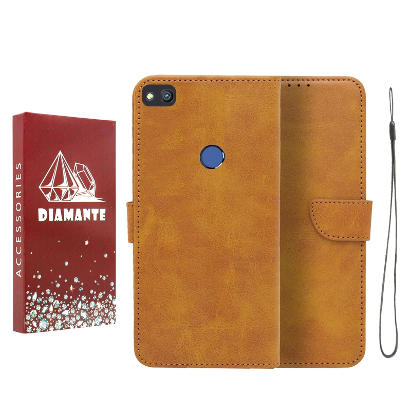 کیف کلاسوری دیامانته مدل Bandaviz Rd مناسب برای گوشی موبایل آنر 8 Lite به همراه بند آویز