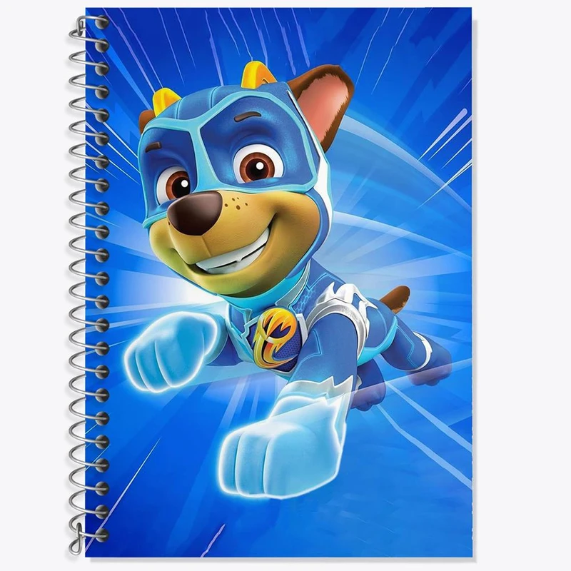 دفتر زبان 50 برگ خندالو مدل دو خط طرح انیمیشن سگ های نگهبان کد 26946