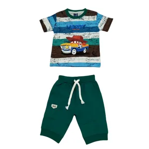 ست تی شرت و شلوارک پسرانه مدل woody