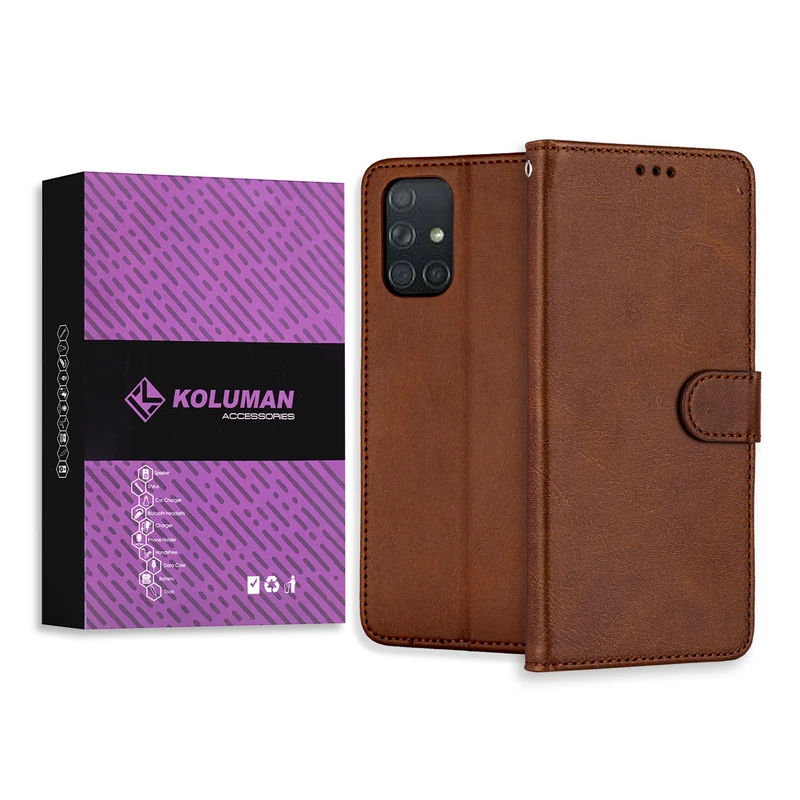  کیف کلاسوری کلومن مدل CALF SKIN مناسب برای گوشی موبایل سامسونگ GALAXY A71 