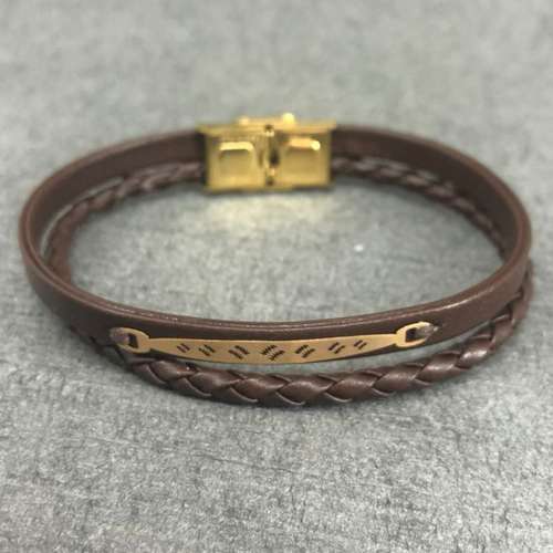 دستبند طلا 18 عیار مردانه دوست خوب مدل dk163