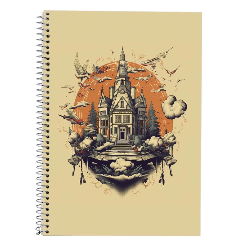 دفتر زبان 50 برگ مدوپد مدل سه خط طرح هری پاتر harrypotter کد DF10275