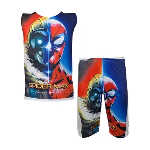 ست تاپ و شلوارک مردانه طرح Spider Man کد 1551