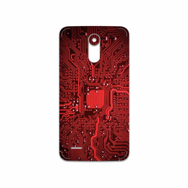 برچسب پوششی ماهوت مدل Red Printed Circuit Board مناسب برای گوشی موبایل ال جی Stylus 3