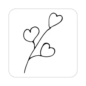 زیر لیوانی کاکتی طرح عاشقانه مدل mp38190