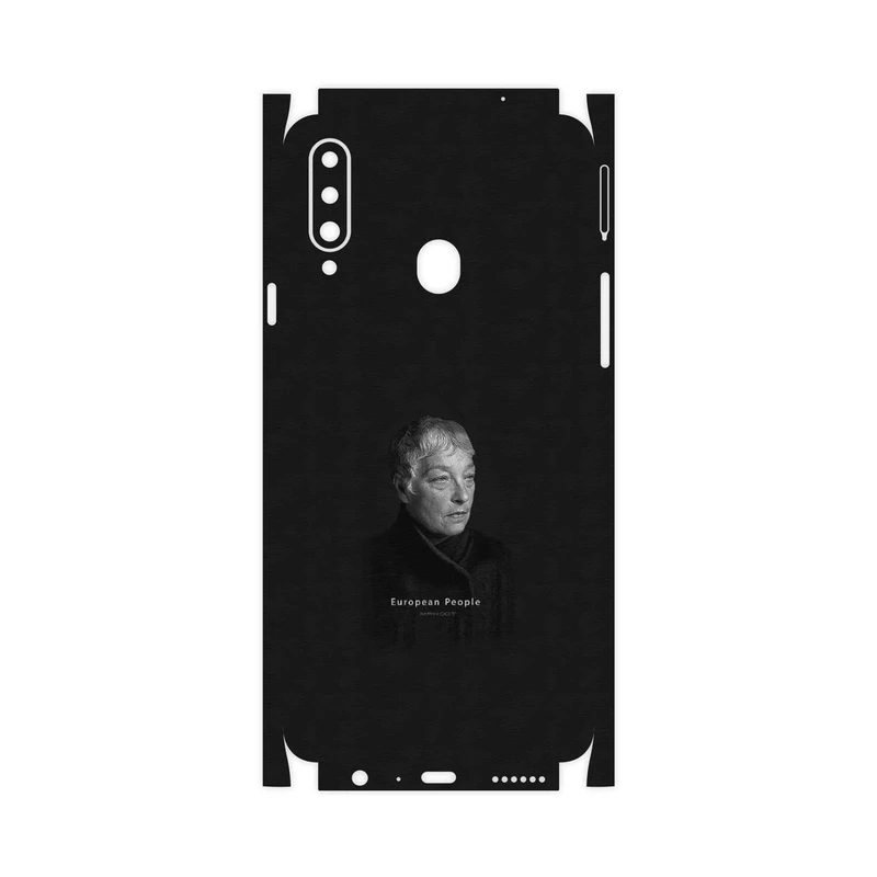 برچسب پوششی ماهوت مدل Portrait of a European Woman-FullSkin مناسب برای گوشی موبایل سامسونگ Galaxy A20s
