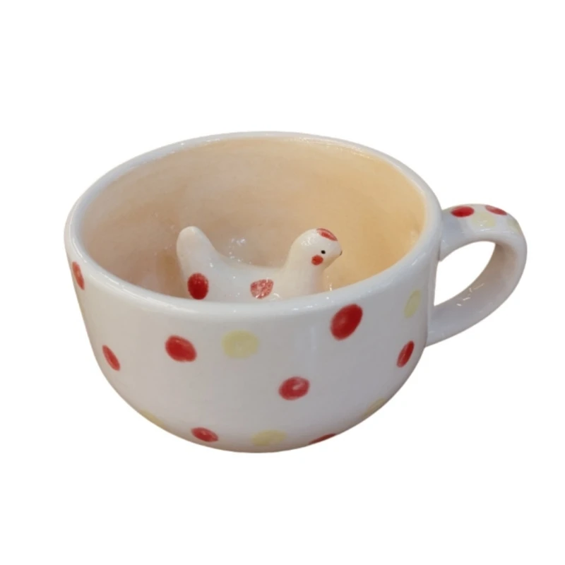 فنجان سرامیکی مدل سورپرایزی طرح مرغ