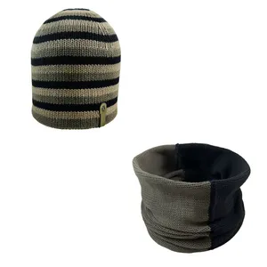 ست کلاه و شال گردن بافتنی مدل 120093