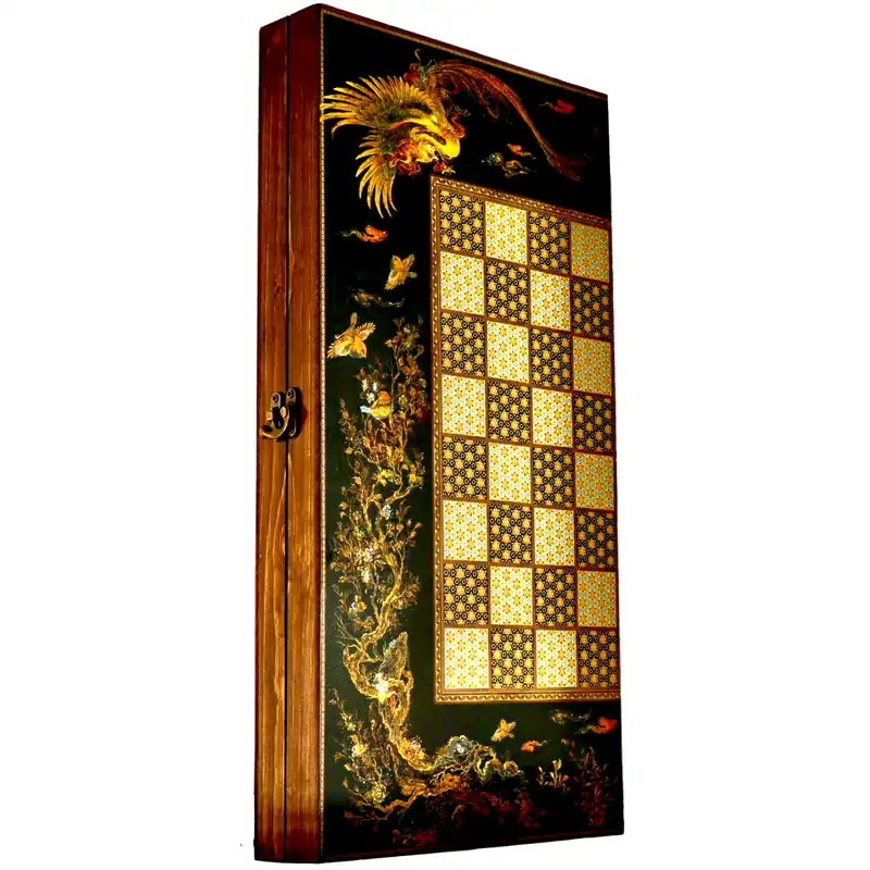 شطرنج مدل چوب طرح سیمرغ