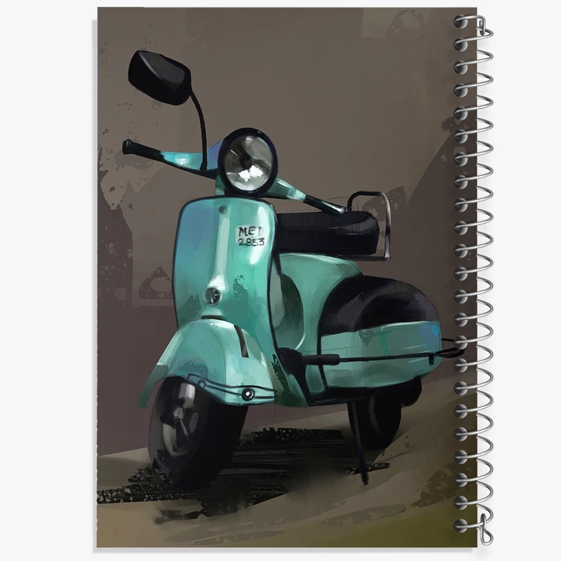 دفتر لیست خرید 50 برگ خندالو طرح موتور سیکلت (Motorcycle) کد F1268