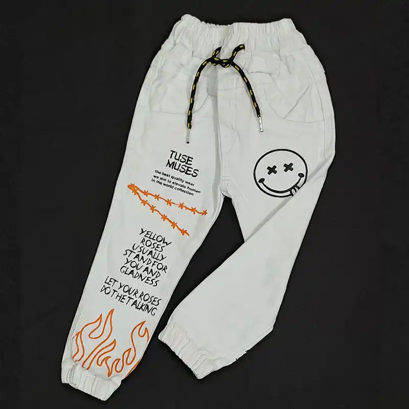 شلوار جین بچگانه مدل کمر کش