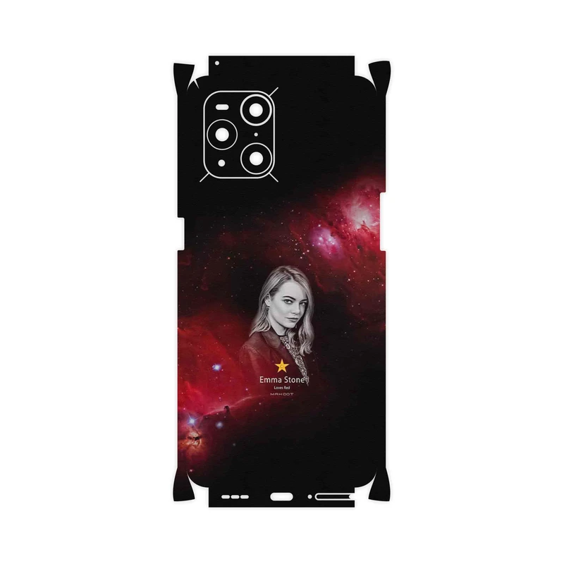 برچسب پوششی ماهوت مدل Emma Stone-FullSkin مناسب برای گوشی موبایل اپو Find X3 Pro