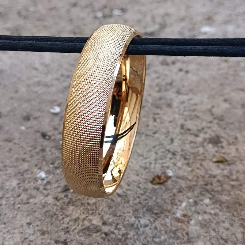 النگو طلا 18 عیار زنانه مدل تک پوش کد s4