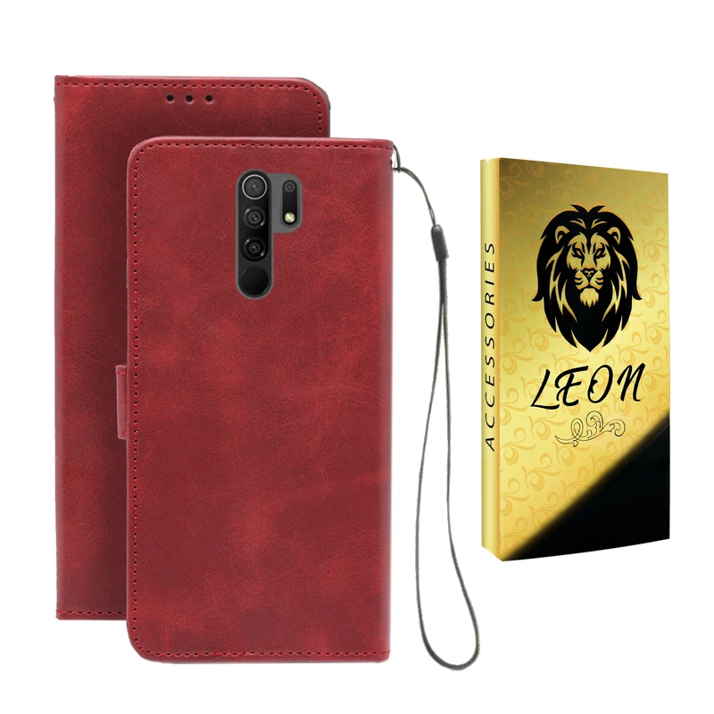 کیف کلاسوری لئون مدل Band Oro مناسب برای گوشی موبایل شیائومی Redmi 9 Prime به همراه بند