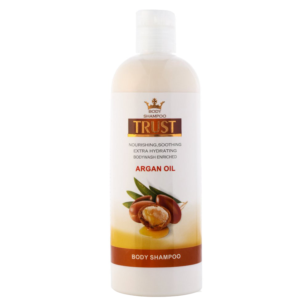 شامپو تقویت کننده و ترمیم کننده مو تراست مدل ARGAN OIL حجم 400 میلی لیتر