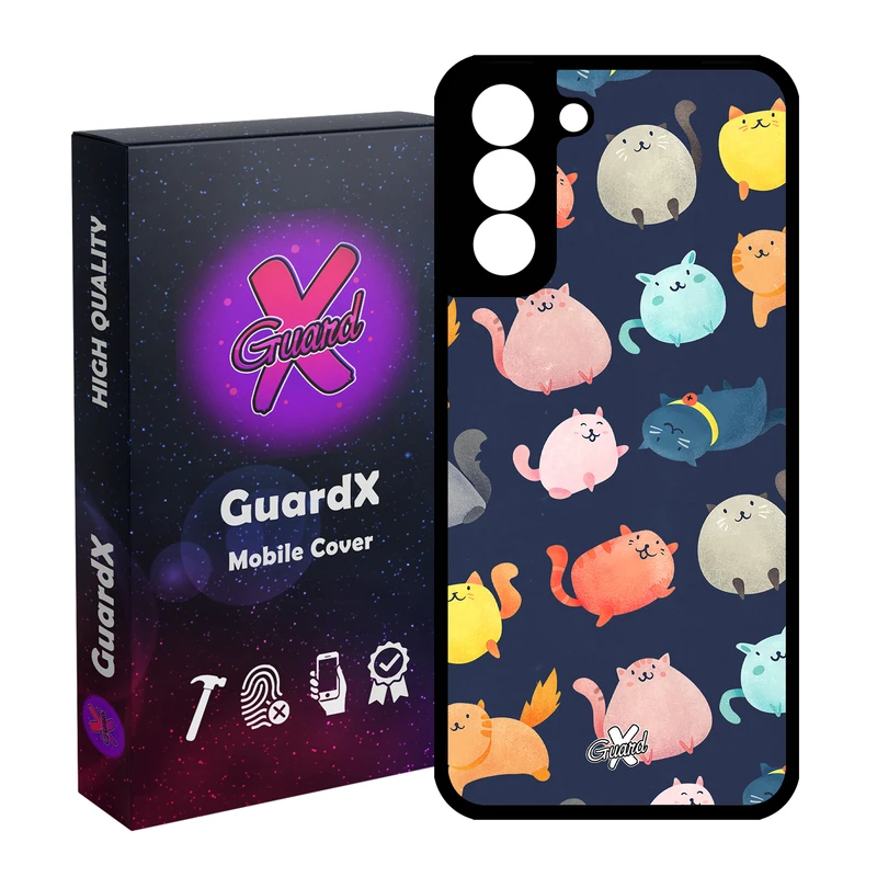 کاور گارد ایکس طرح Cats مدل Glass10173 مناسب برای گوشی موبایل سامسونگ Galaxy S21 FE