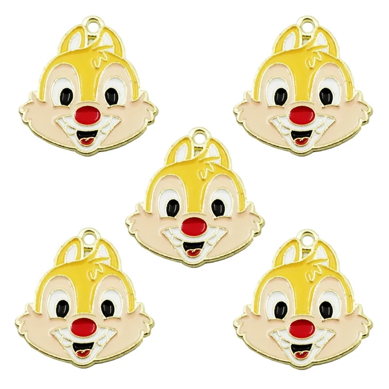 آویز گردنبند دخترانه مدل سنجاب خندان بامزه کد 50 بسته 5 عددی