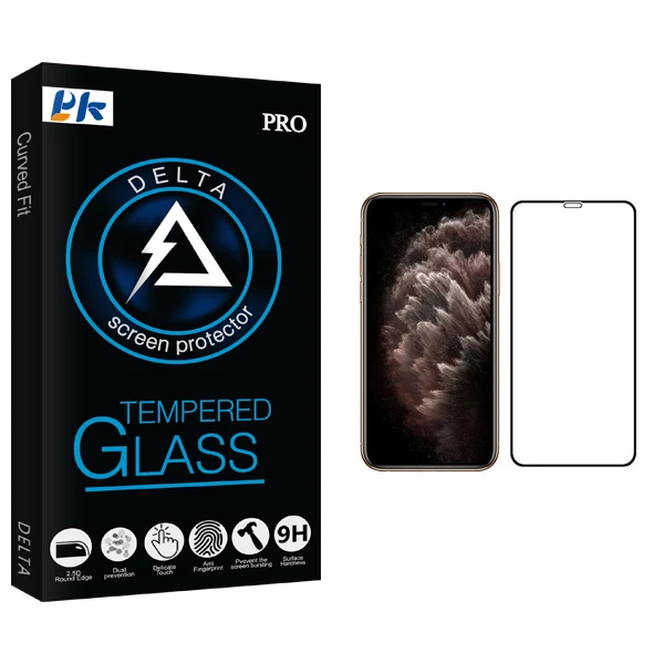 محافظ صفحه نمایش پی کی مدل Delta Glass مناسب برای گوشی موبایل اپل iPhone 11 Pro Max