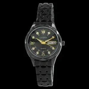 ساعت مچی عقربه‌ای کوارتز زنانه مدل دو تقویم کد cit_05