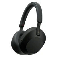 هدفون بی&zwnj;سیم سونی مدل WH-1000XM5 با نویز کنسلینگ فعال (ANC)، درگاه شارژ USB Type-C، دارای 4 میکروفون با فناوری Beamforming، پشتیبانی از دستیار صوتی، قابلیت اتصال همزمان به دو دستگاه