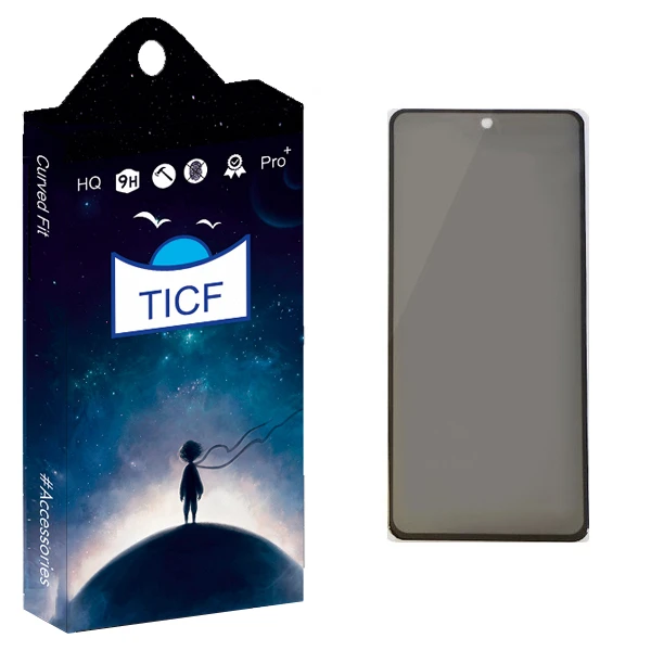 محافظ صفحه نمایش حریم شخصی تی ای سی اف مدل +HD مناسب برای گوشی موبایل شیائومی Redmi Note 9 Pro