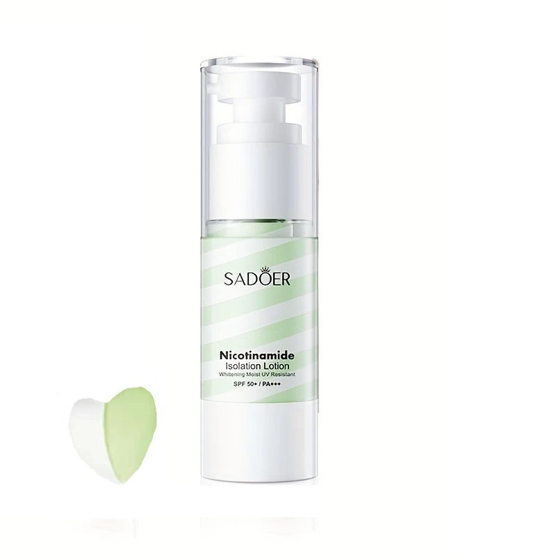 کرم ضد آفتاب بی رنگ سادور SPF50 مدل نیکوتینامید ‌مناسب انواع پوست وزن 35 گرم