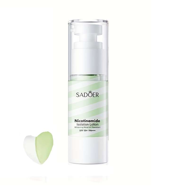 کرم ضد آفتاب بی رنگ سادور SPF50 مدل نیکوتینامید ‌مناسب انواع پوست وزن 35 گرم