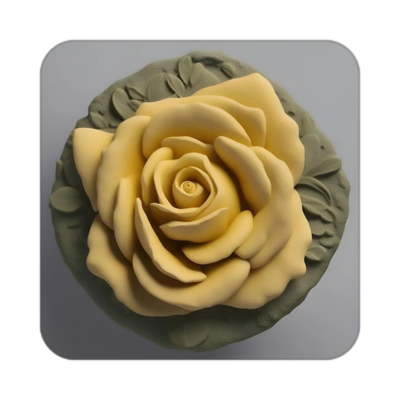 زیر لیوانی کاکتی طرح گل مدل mp19001