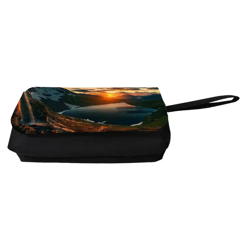 جامدادی مدل دوزیپ طرح طبیعت نروژ کد NI1168