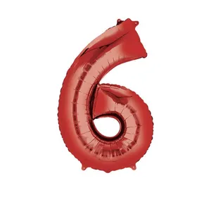بادکنک فویلی طرح عدد 6