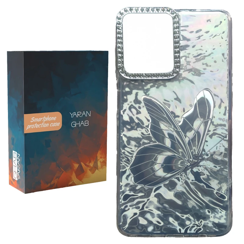 کاور قاب یاران مدل پروانه مناسب برای گوشی موبایل سامسونگ Galaxy A06