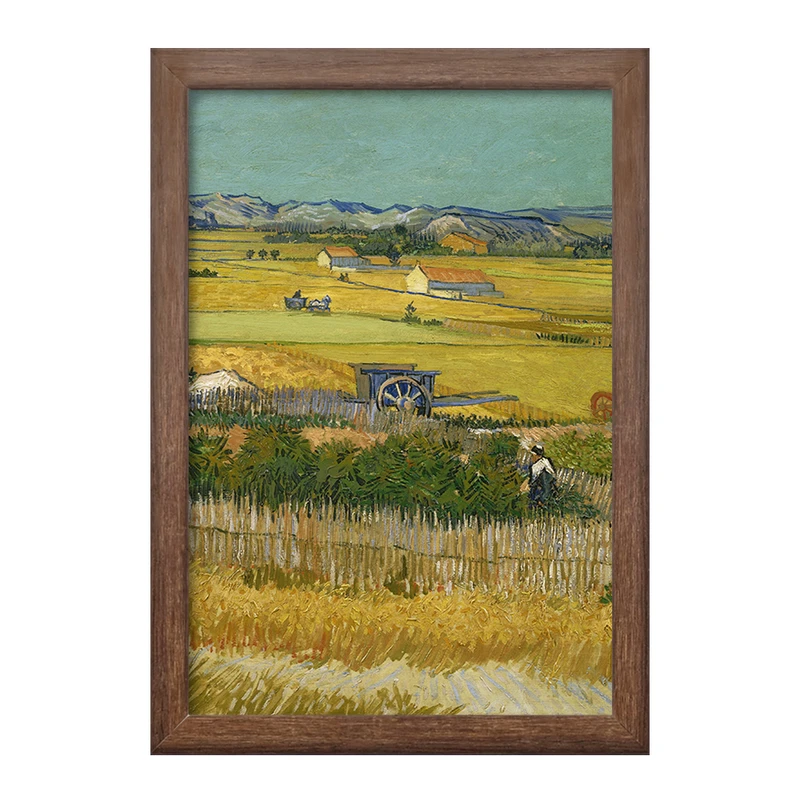 تابلو خندالو طرح برداشت ونسان ونگوگ (Van Gogh) کد 36788
