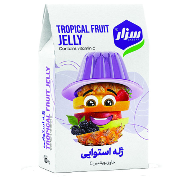 پودر ژله استوایی سزار-100گرم