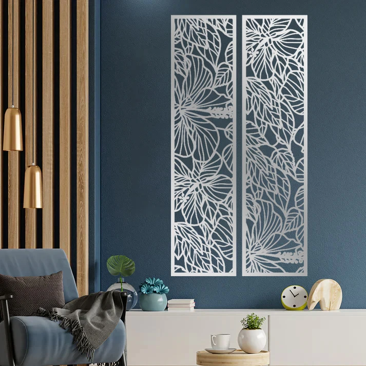 آینه پلکسی گلس مدل دکوراتیو کد N97 مجموعه 2 عددی