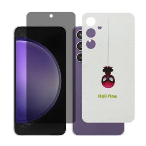 Glass Together model Privacy Screen Protector Suitable for Samsung Galaxy A55 Mobile Phone with Back cover sticker