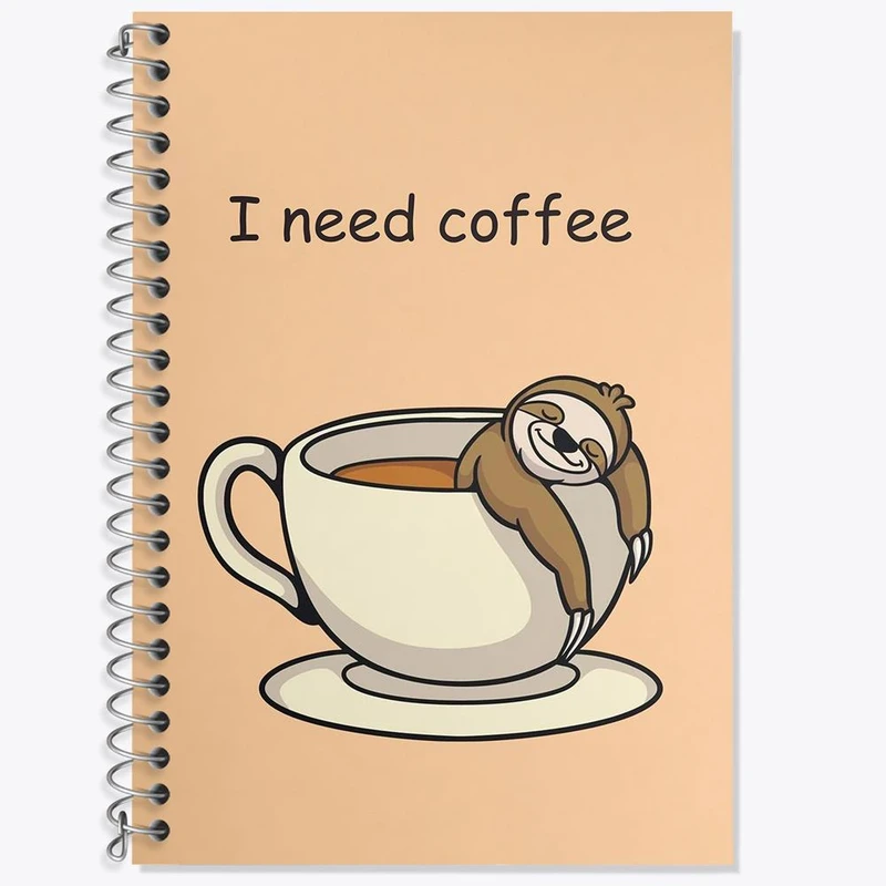 دفتر لغت 50 برگ خندالو مدل قهوه Coffee کد 22009