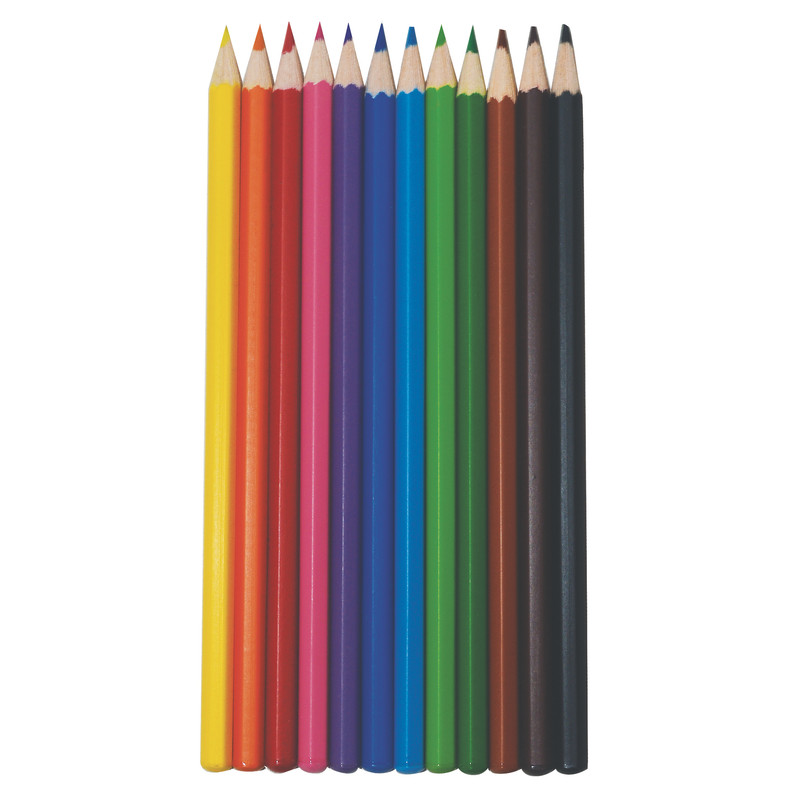 مداد رنگی 12 رنگ کد 2 به همراه پاک کن